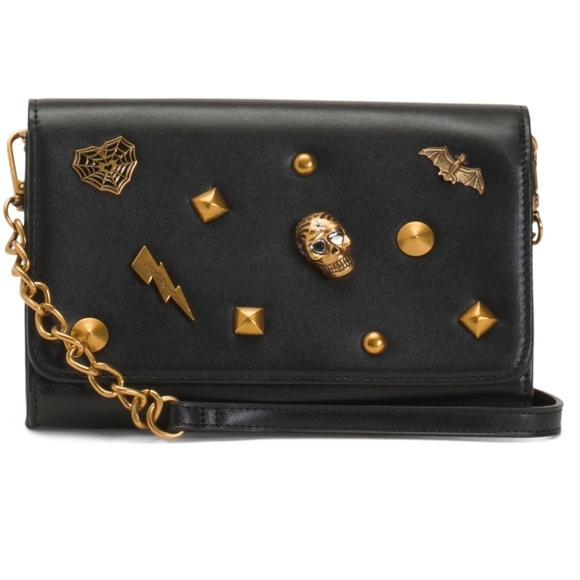 Betsey Johnson Handbags - 🖤▪️Betsey Johnson▪️ XOSYBIL Black Faux Leather Skull Crossbody Bag